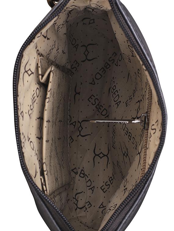 black leatherette (pu) regular sling bag - 16131582 - Standard Image - 2