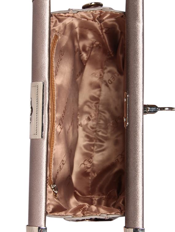 gold leatherette (pu) regular sling bag - 16131603 - Standard Image - 2