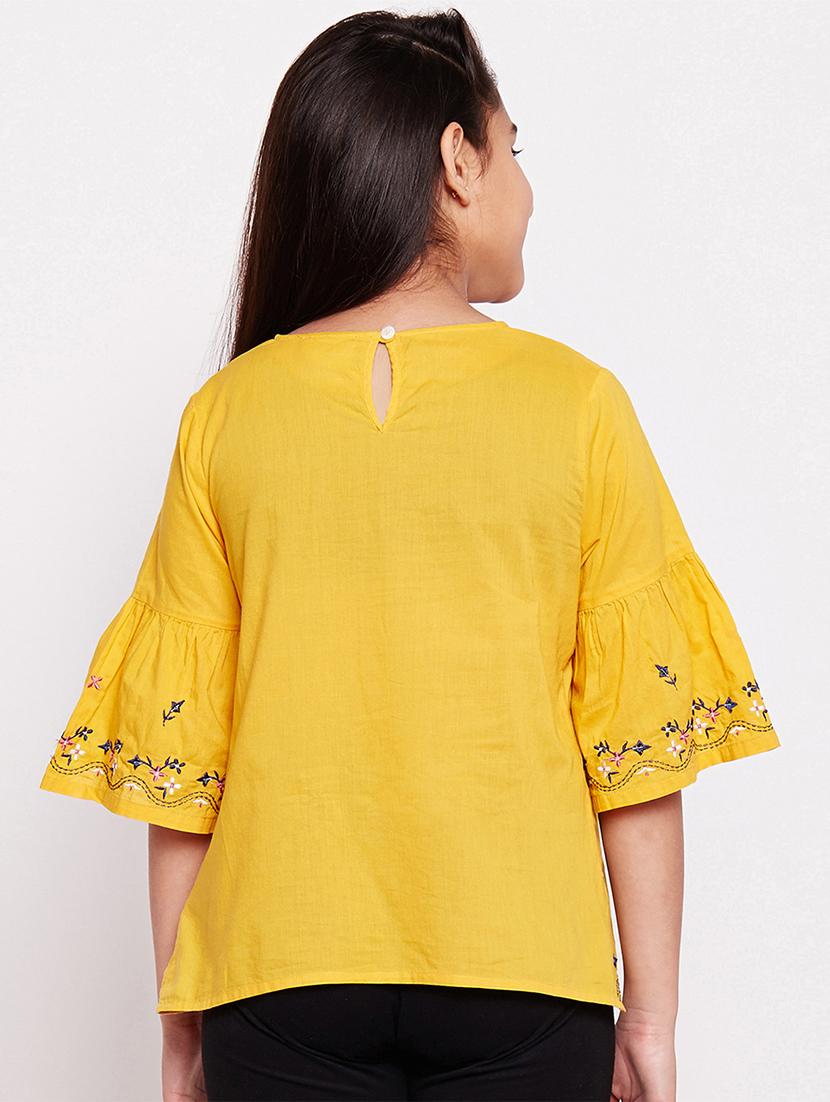 yellow cotton top - 16132545 - Standard Image - 2