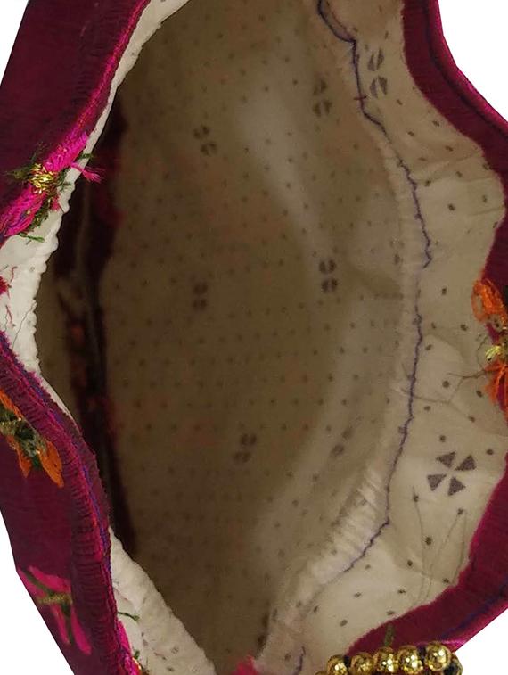 pink silk ethnic potli - 16133528 - Standard Image - 2