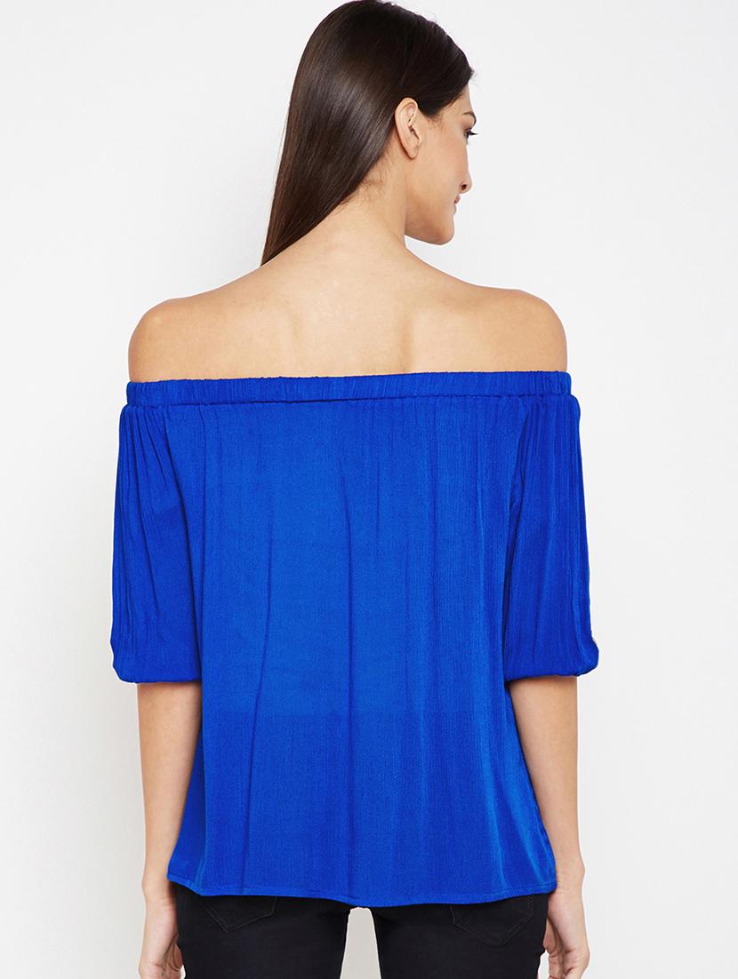 women's straight off shoulder top - 16133674 - Standard Image - 2