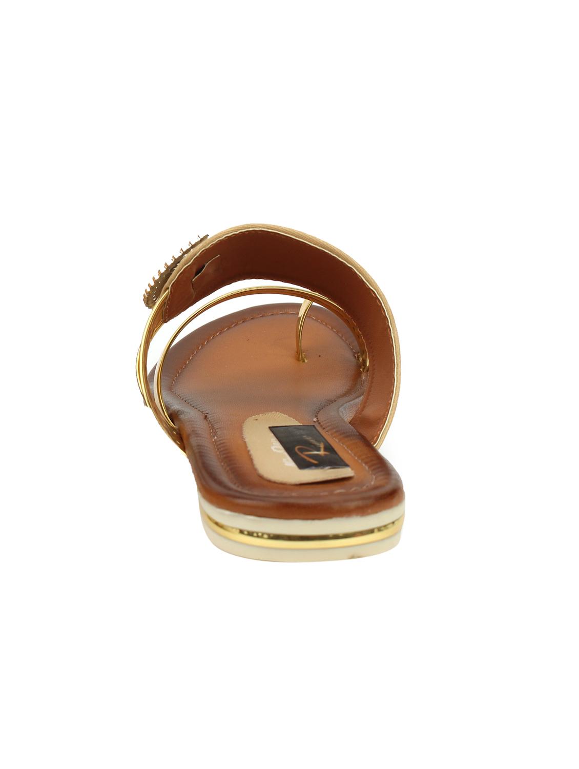 gold one toe sandals - 16135554 - Standard Image - 2