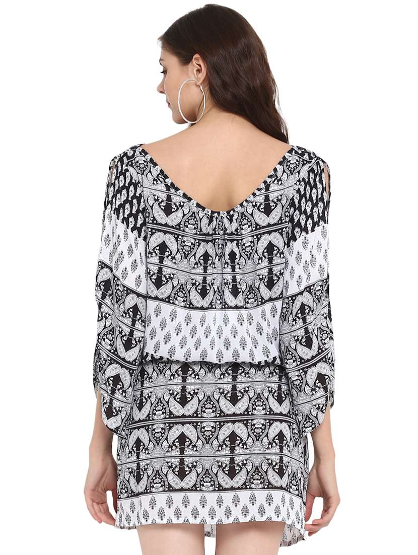 women's belted bagru dress - 16136106 -  Standard Image - 2