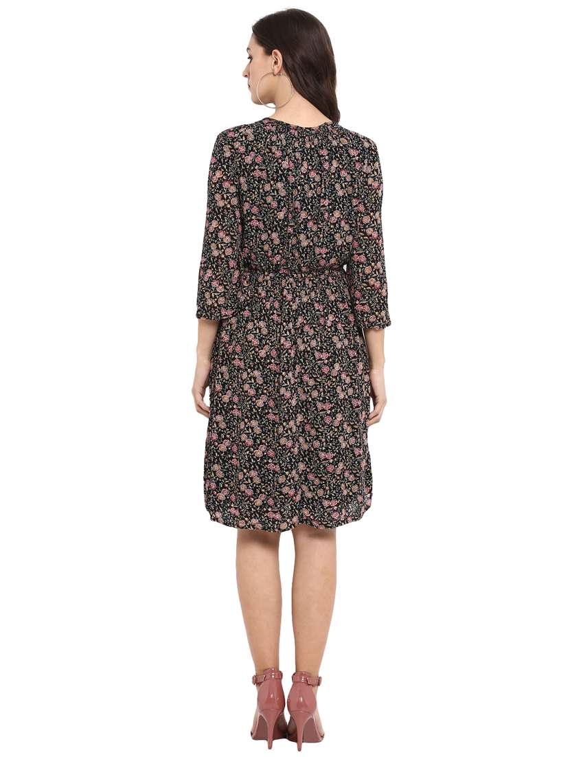 women's fit & flare floral dress - 16136120 -  Standard Image - 2