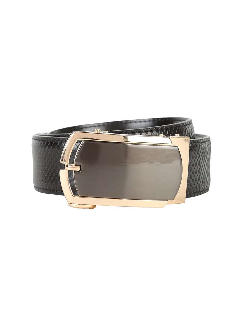 black leather belt