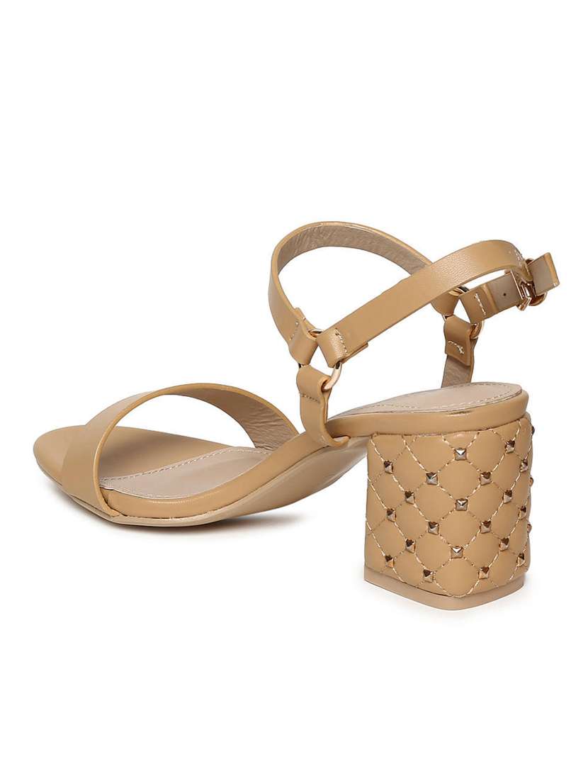 tan pu ankle strap sandals - 16137854 -  Standard Image - 2