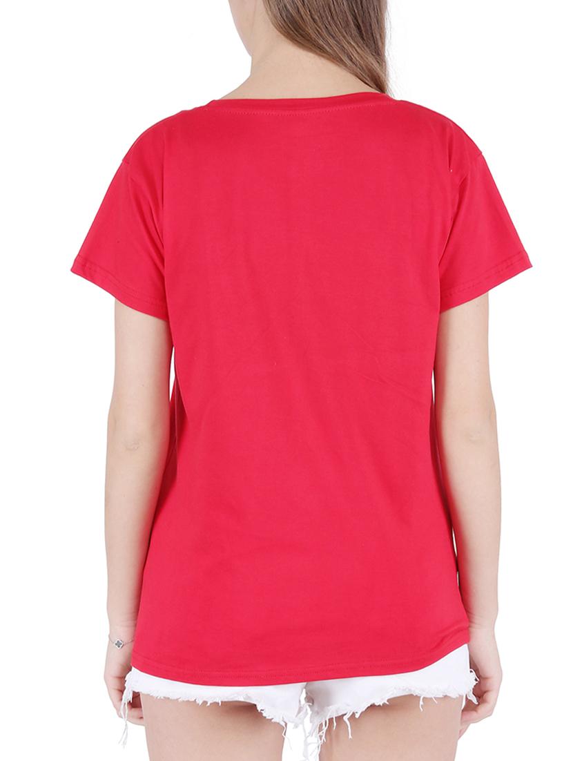 round neck graphic print tee - 16137981 - Standard Image - 2