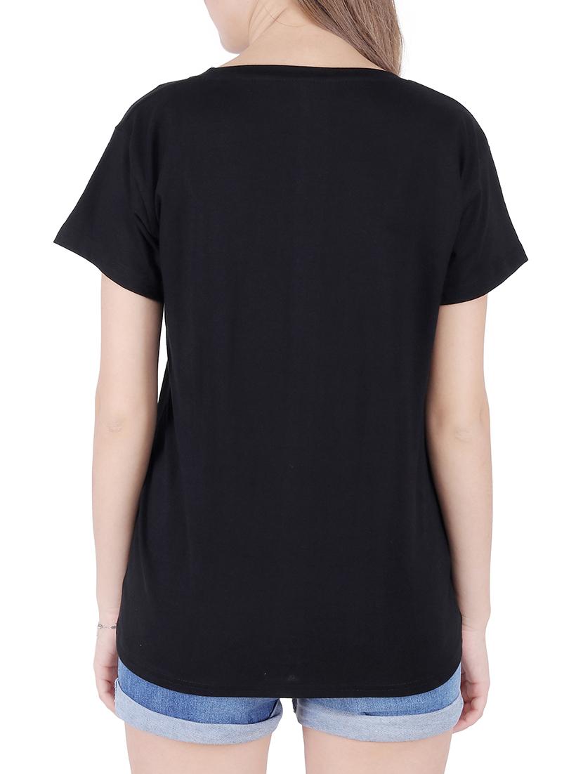 round neck graphic print tee - 16137983 - Standard Image - 2