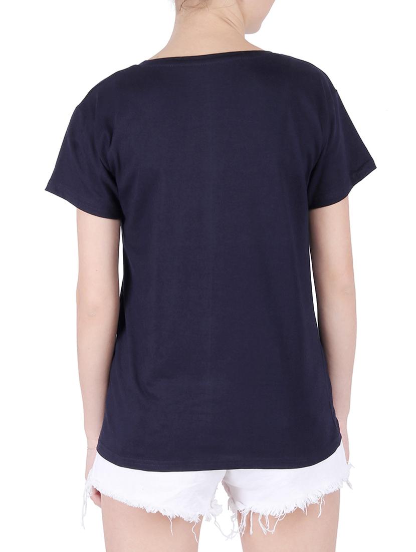 round neck graphic print tee - 16137987 - Standard Image - 2