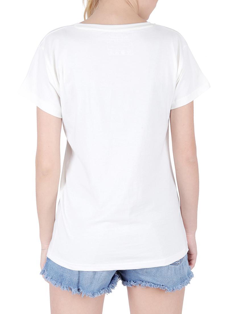 round neck graphic print tee - 16137993 - Standard Image - 2