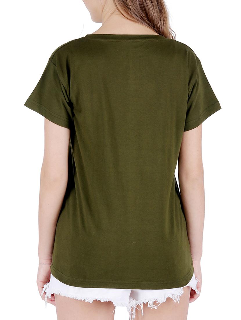 round neck graphic print tee - 16138020 - Standard Image - 2