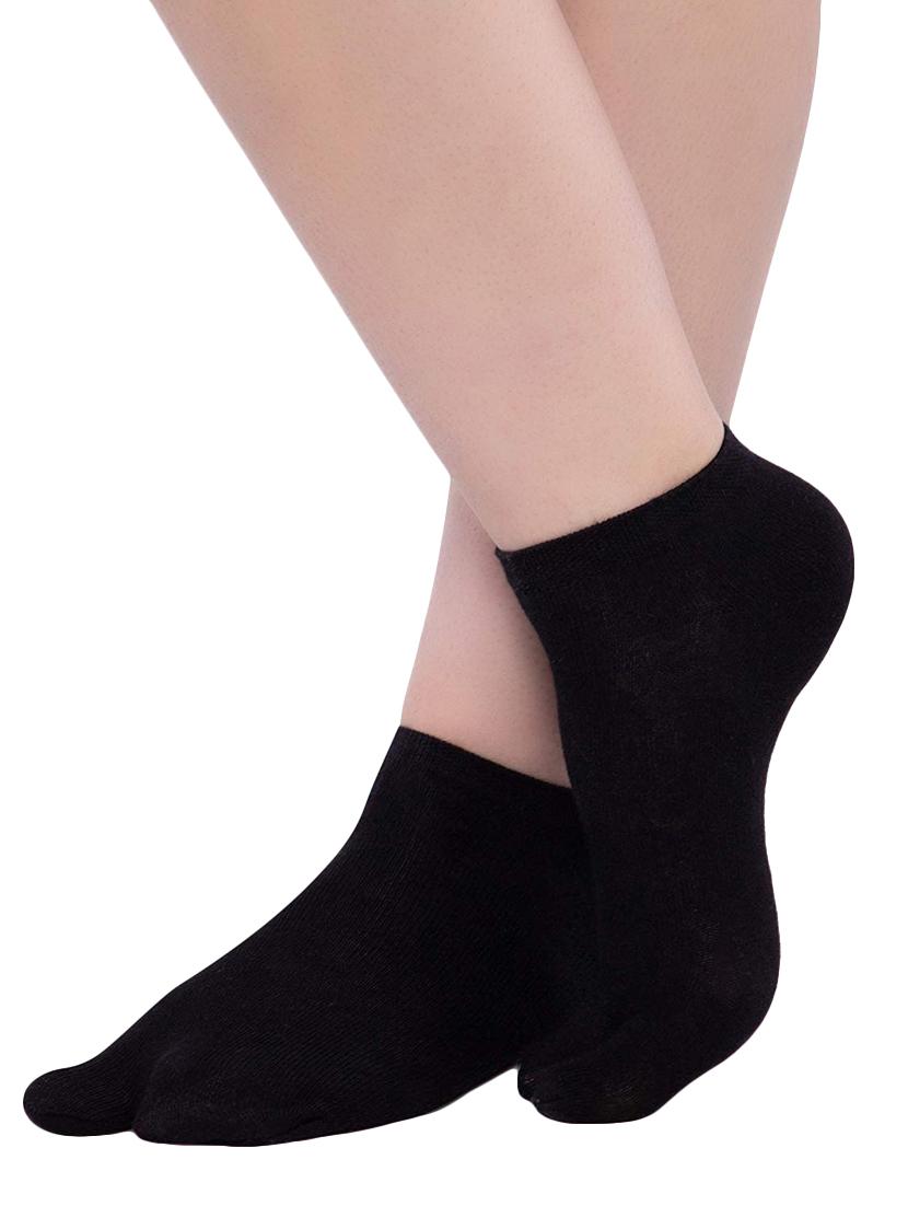 set of 3 black cotton ankle length sock - 16138605 - Standard Image - 2