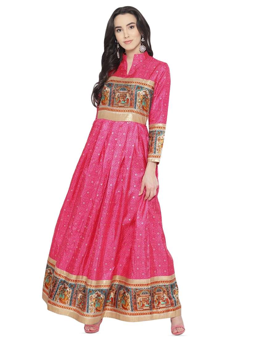 conversational fit & flare kurta