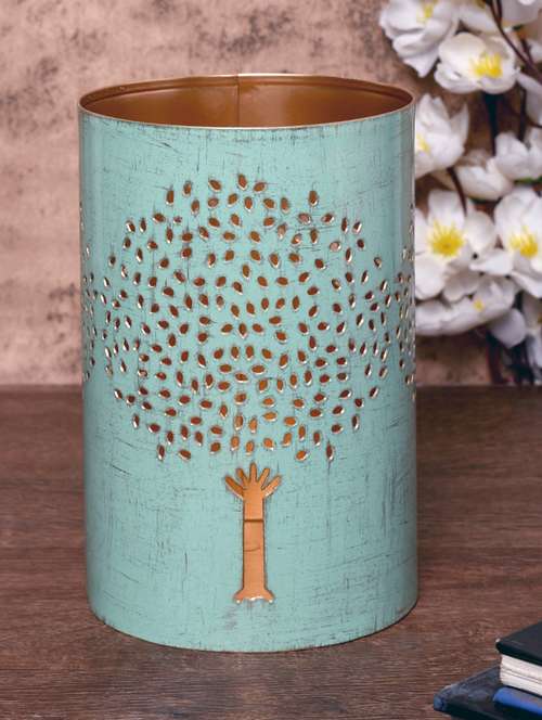 metallic pastel blue candle tea light holder - 16139849 - Standard Image - 0