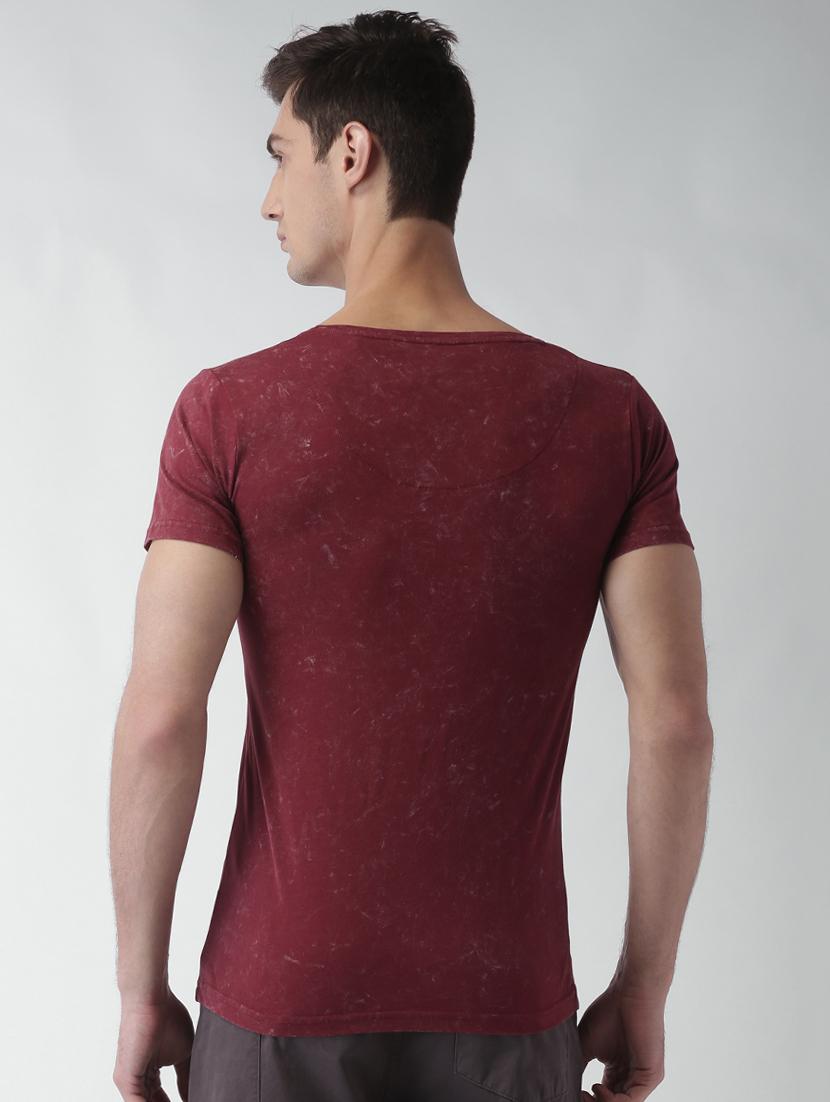 maroon washed t-shirt - 16142269 - Standard Image - 2
