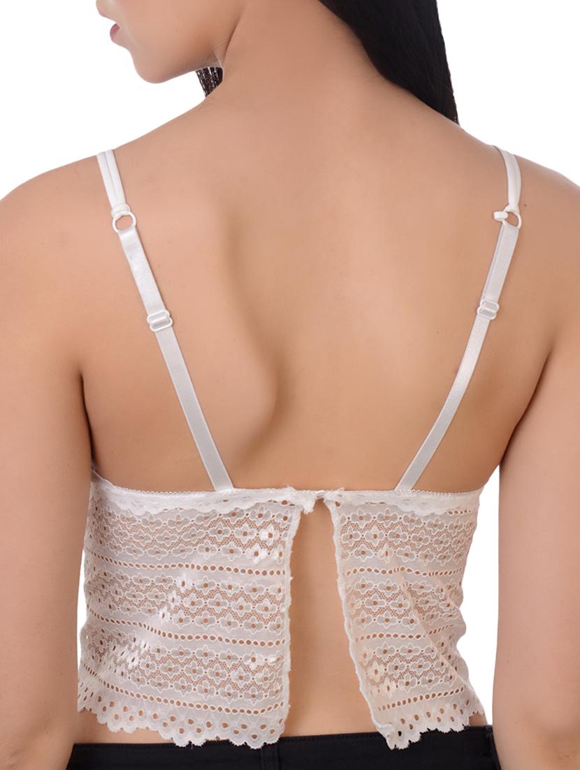 open back laced bralette - 16157468 - Standard Image - 2