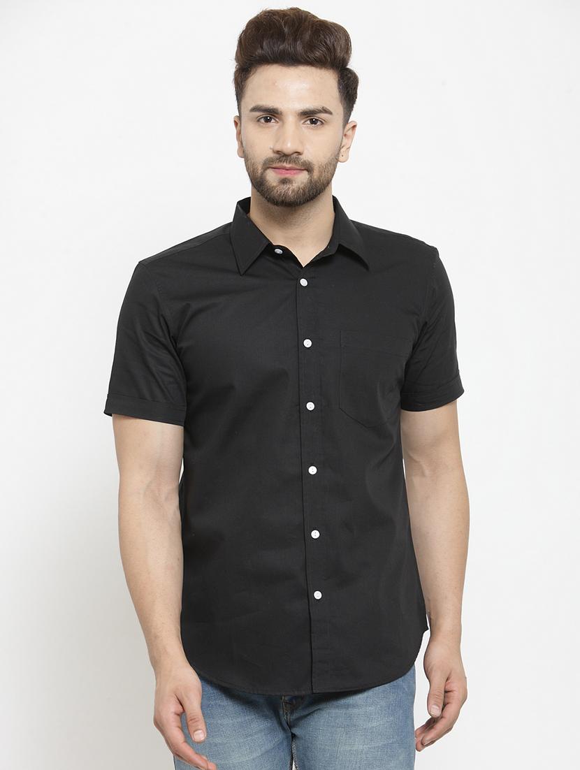 mens solid casual shirt - 16159073 - Zoom Image - 0