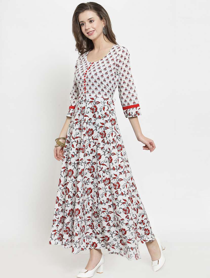floral anarrkali kurta