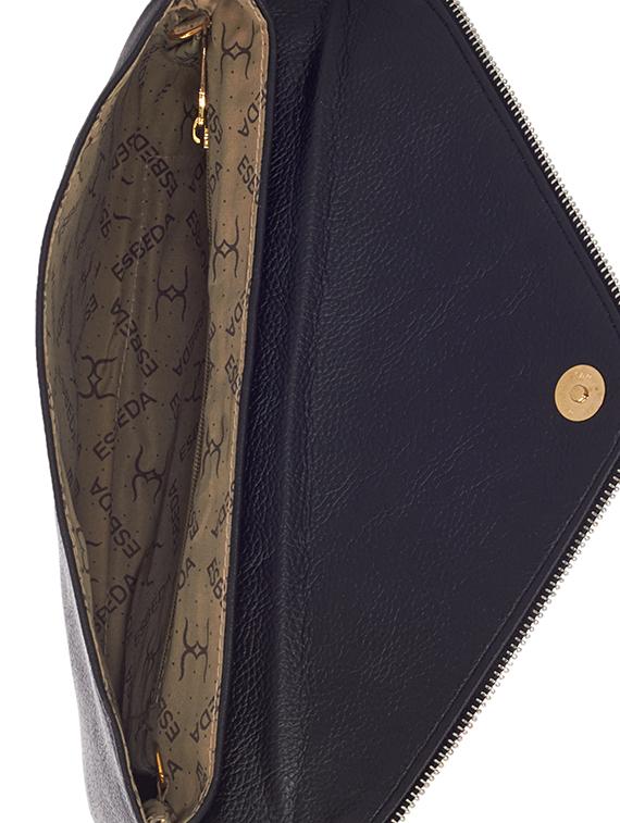 black leatherette (pu) regular clutch - 16168355 - Standard Image - 2