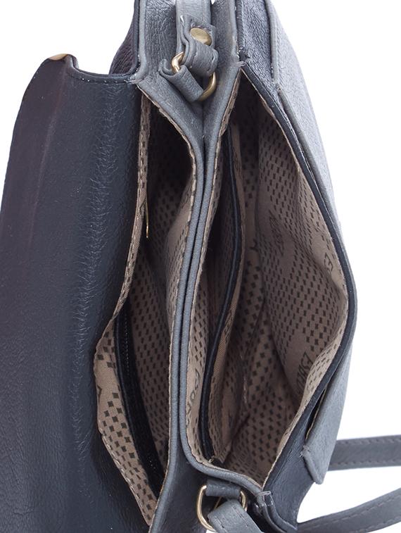black leatherette (pu) sling bag - 16168394 - Standard Image - 2
