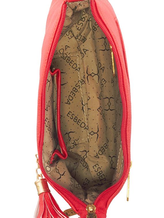 red leatherette (pu) sling bag - 16168403 - Standard Image - 2