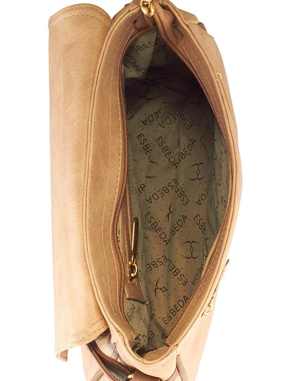 beige leatherette (pu) sling bag - 16168409 - Standard Image - 2