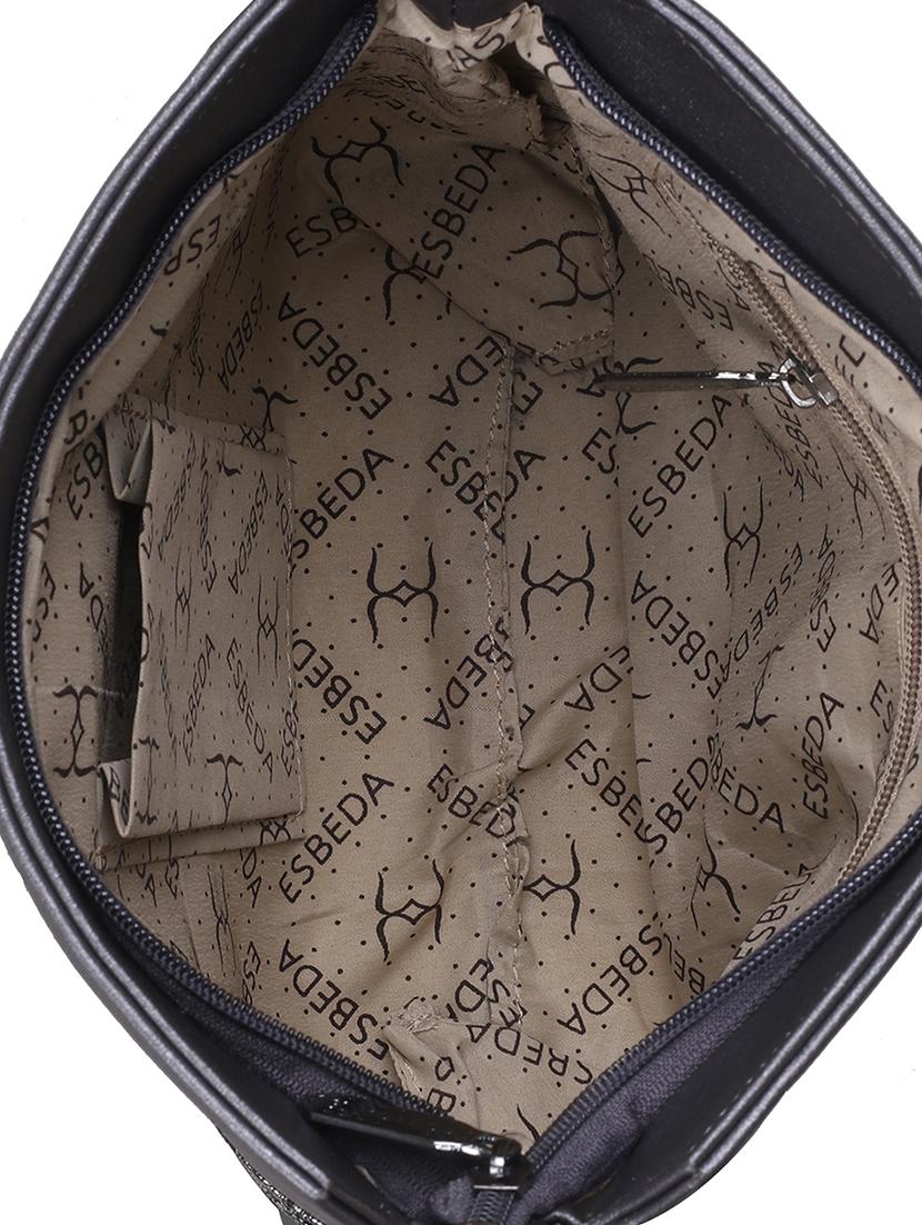 black leatherette (pu) sling bag - 16168486 - Standard Image - 2
