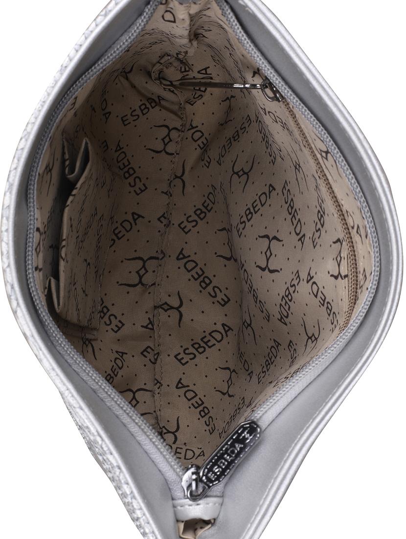 silver leatherette (pu) sling bag - 16168489 - Standard Image - 2