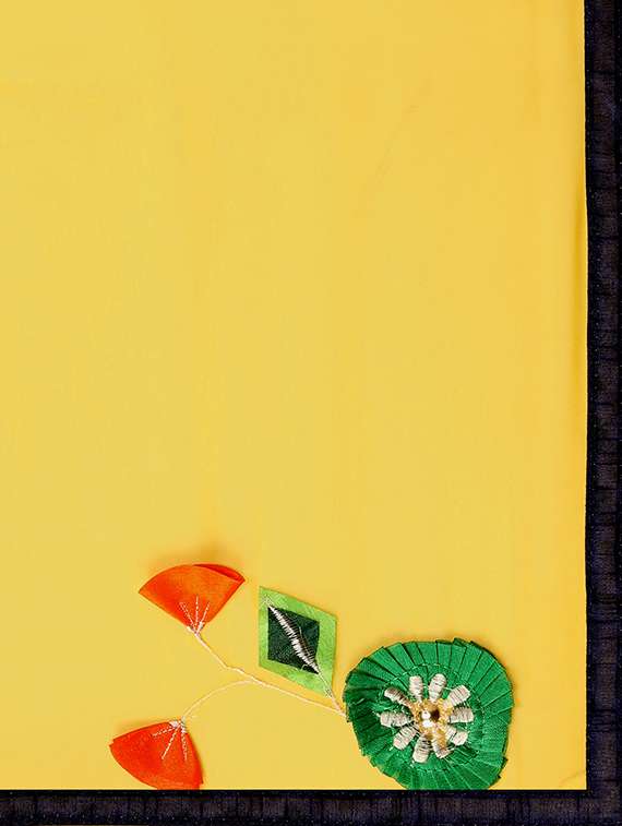 Patch Work Embroidered Saree