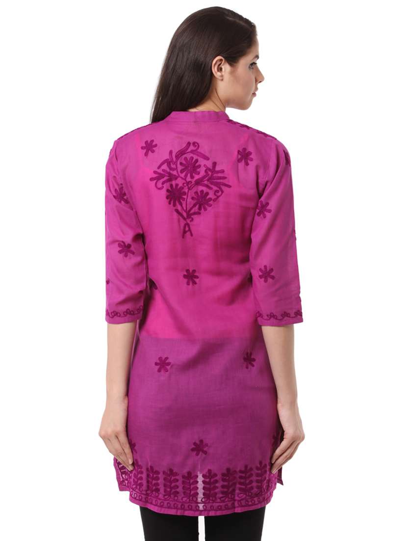 chikankari straight kurta - 16170642 -  Standard Image - 2