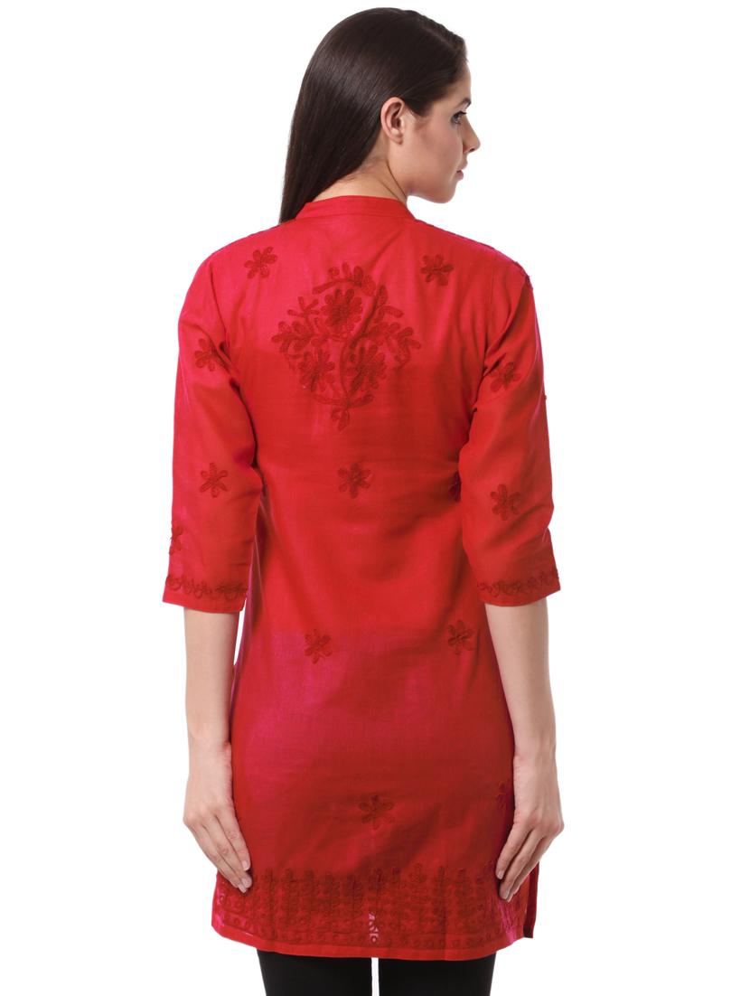 chikankari straight kurta - 16170648 - Standard Image - 2