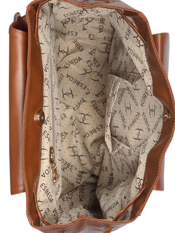 tan leatherette (pu) fashion backpack - 16171369 - Standard Image - 2