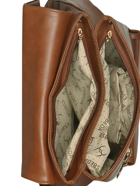 tan leatherette (pu) fashion backpack - 16171371 - Standard Image - 2