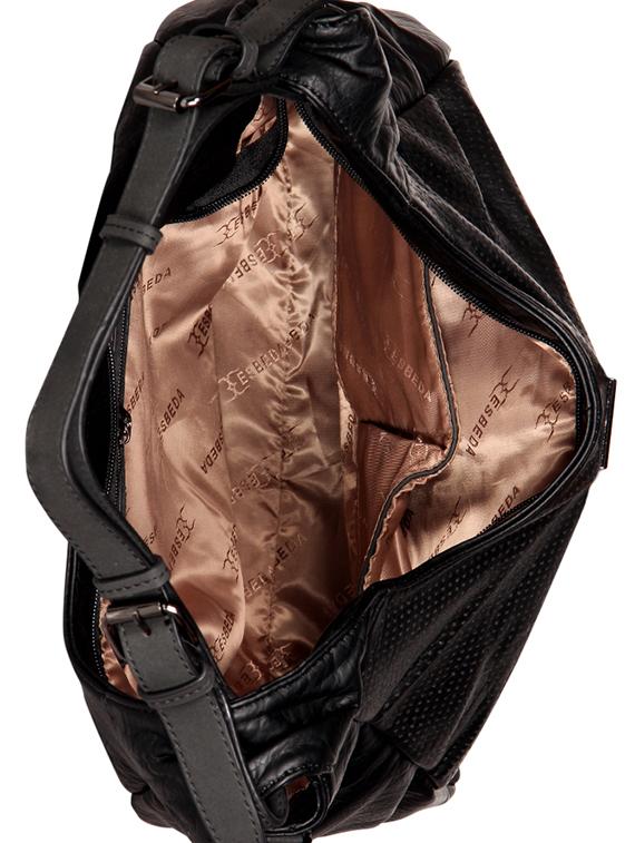black leatherette (pu) handbag - 16171381 - Standard Image - 2