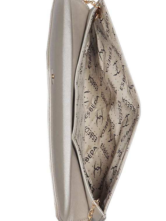 silver leatherette (pu) handbag - 16171401 - Standard Image - 2
