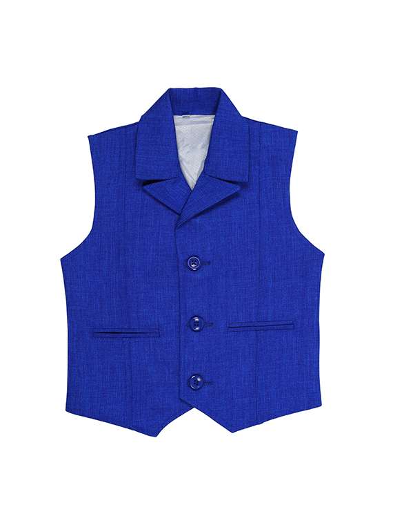 blue jute waistcoats jackets