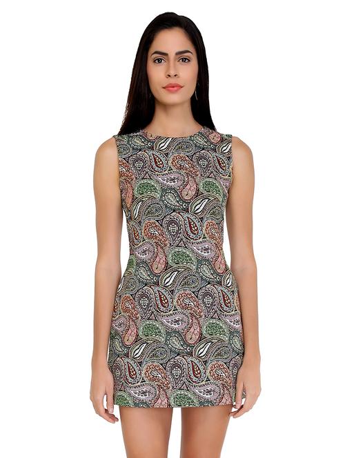 women's paisley printed bodycon dress - 16184949 - Standard Image - 0