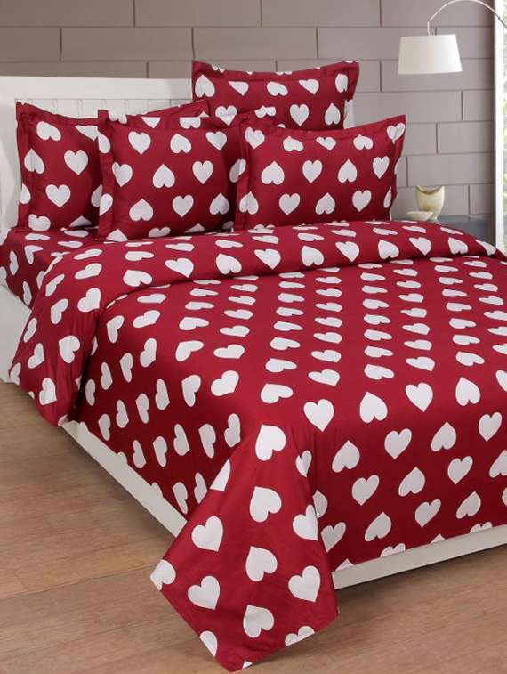 pure cotton double bedsheet with 2 pillow covers