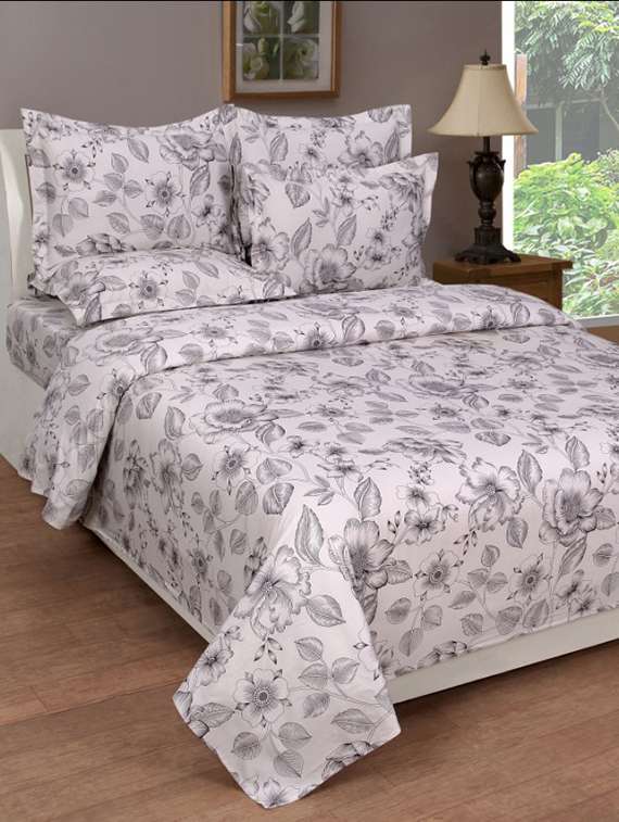 pure cotton double bedsheet with 2 pillow covers