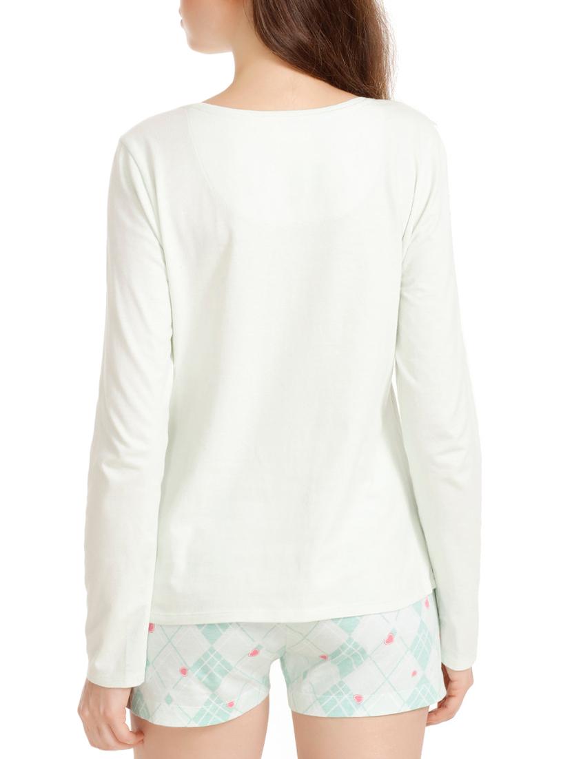 graphic print tee and checkered shorts set - 16194252 - Standard Image - 2
