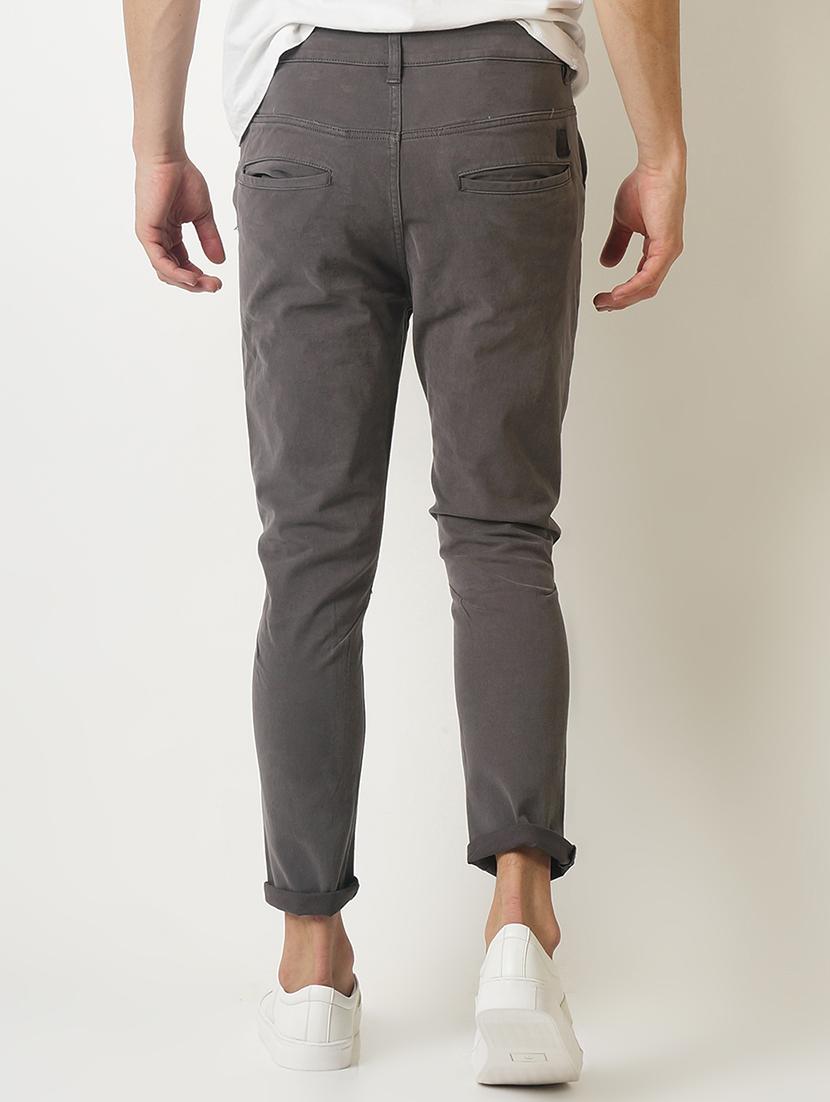 grey solid chinos - 16196656 - Standard Image - 2