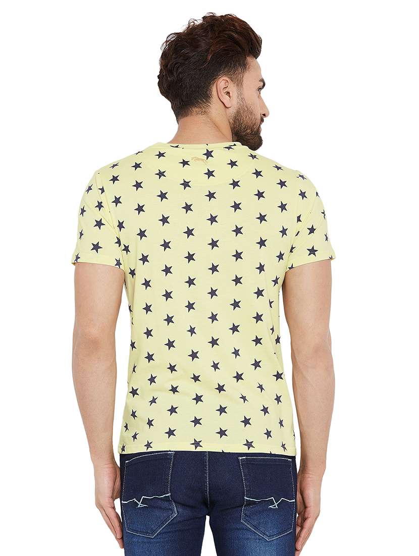 yellow all over print t-shirt - 16214508 -  Standard Image - 2