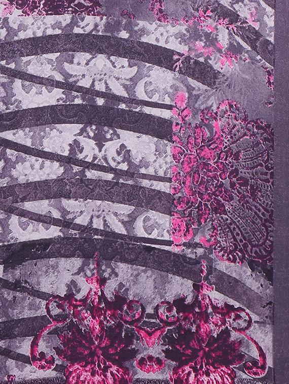 abstract printed saree with blouse - 16216134 - Standard Image - 2