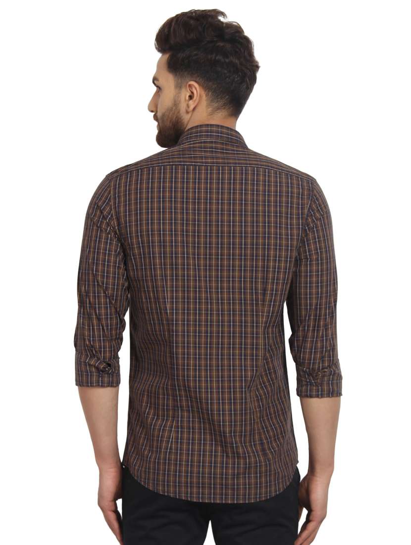mens checks casual shirt - 16217448 - Standard Image - 2