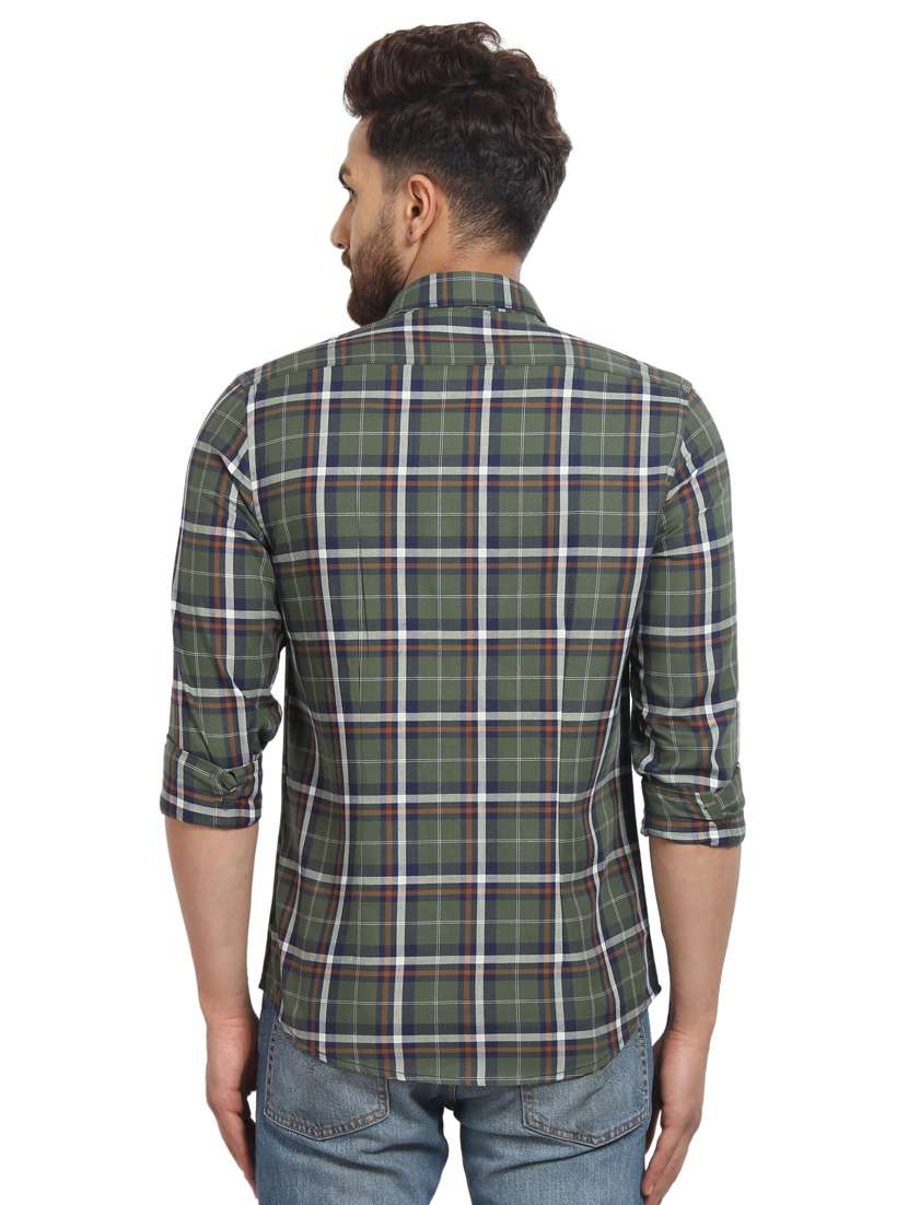 mens checks casual shirt - 16217456 - Standard Image - 2