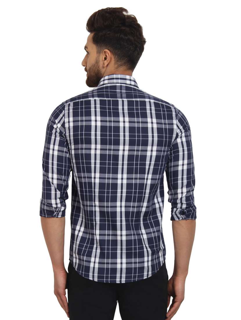 mens checks casual shirt - 16217466 - Standard Image - 2