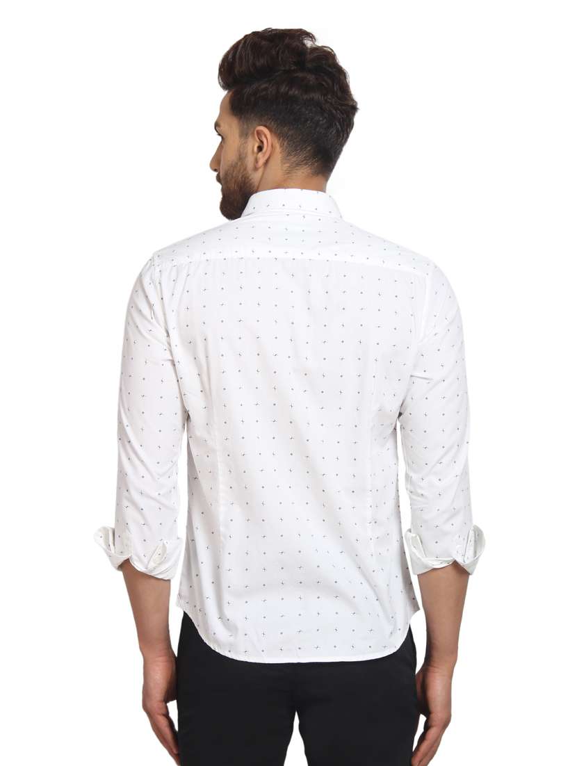 mens micro print casual shirt - 16217474 -  Standard Image - 2