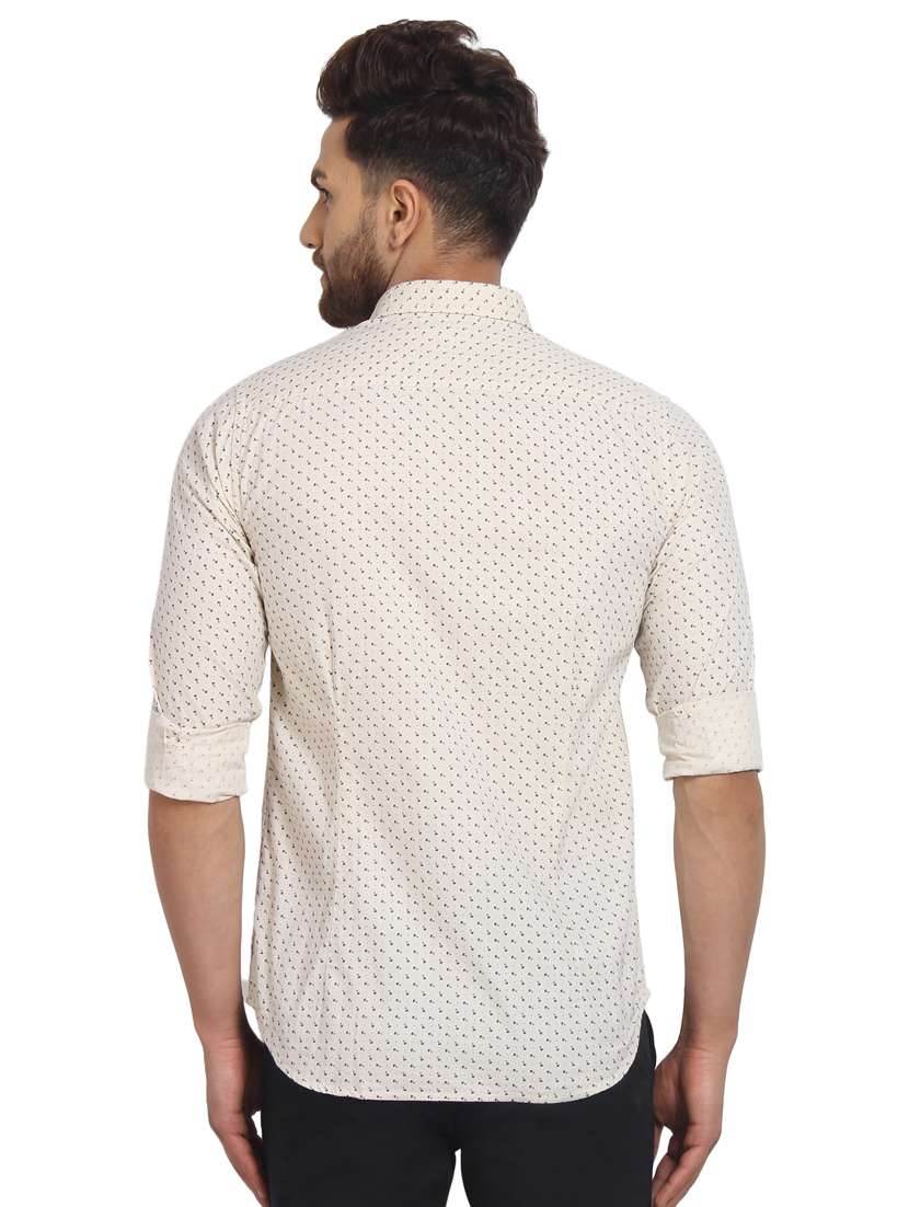 mens micro print casual shirt - 16217480 -  Standard Image - 2