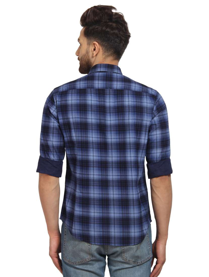 mens checks casual shirt - 16217486 - Standard Image - 2