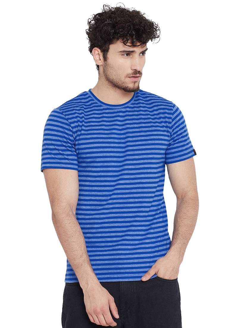blue striped t-shirt